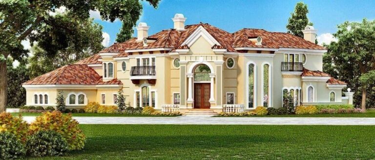 2-Story 4-Bedroom Luxury House with Trophy Room (Floor Plan)