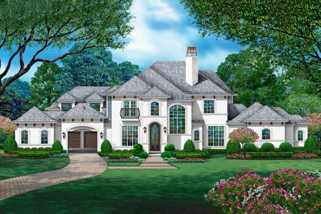 2-Story 4-Bedroom Home with Split-Bed Layout and Game Room (Floor Plan)