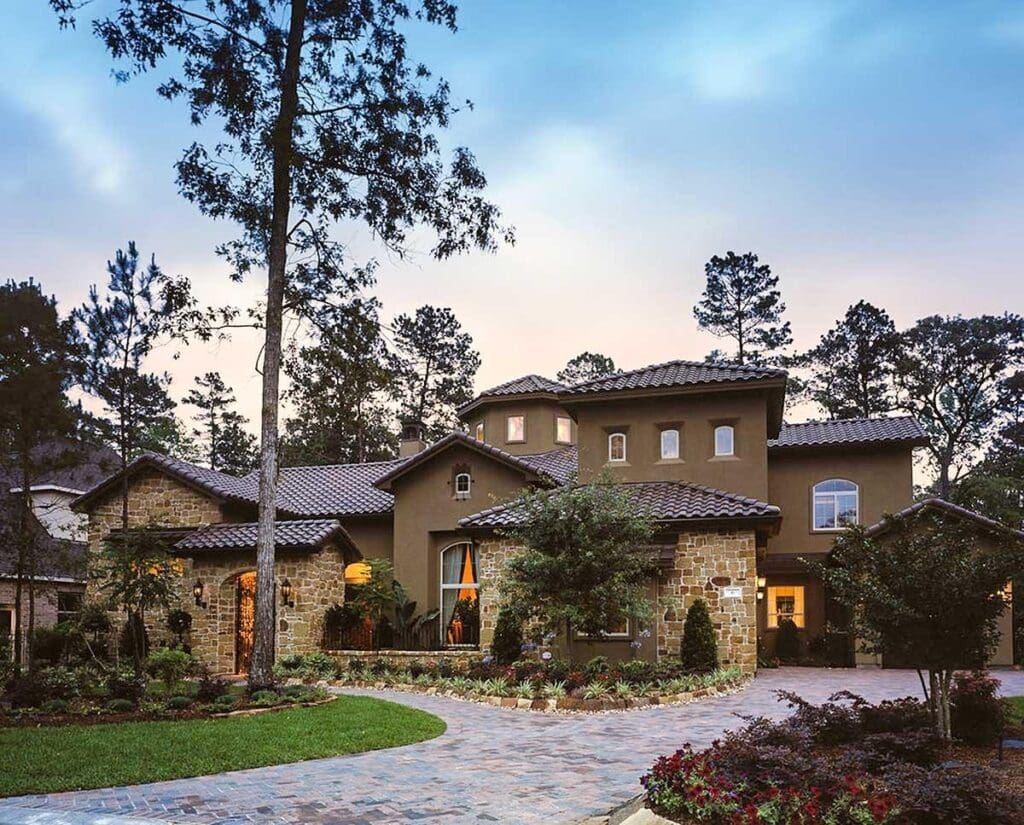 4-Bedroom Two-Story Tuscan Home with Game Room (Floor Plan)