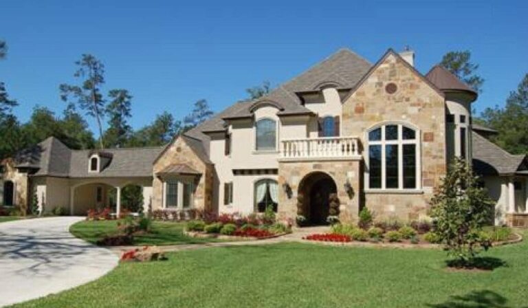 Two-Story 4-Bedroom French Country Estate with Home Theater and Game Room (Floor Plan)