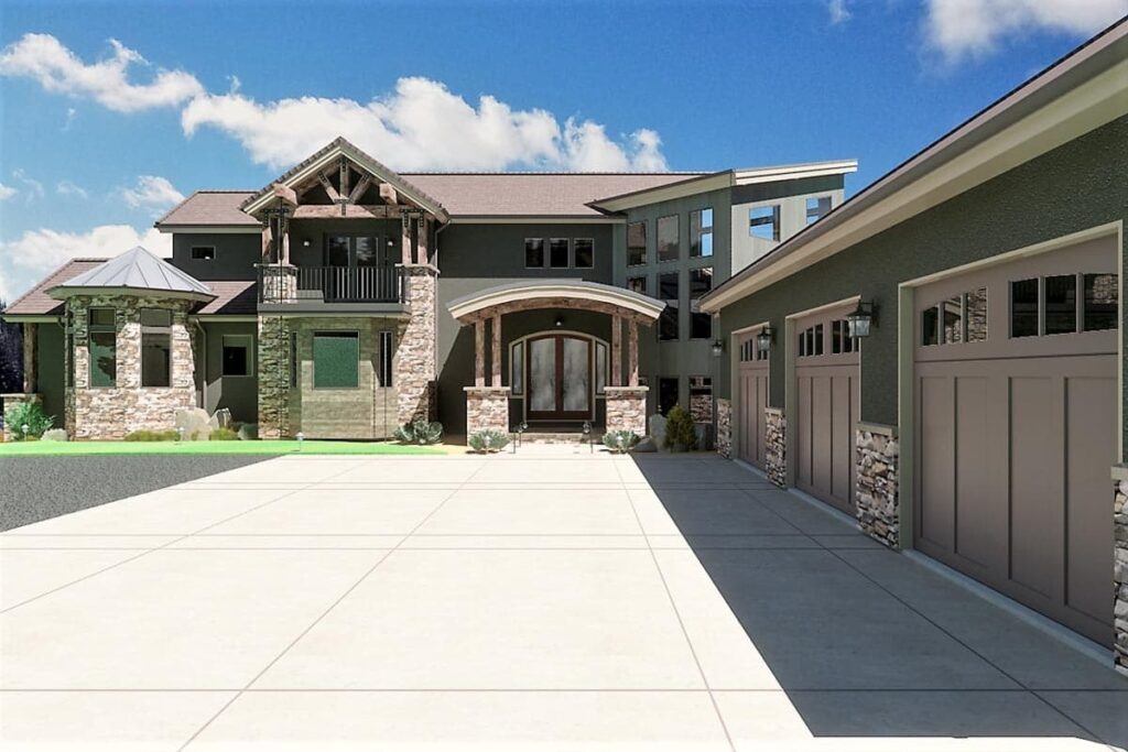 5 Bedroom Luxury Modern Farmhouse with Optional Lower Level and Loft (Floor Plan)