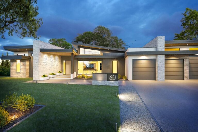 3-Bedroom 1-Story Luxury Modern Farmhouse with Expansive 5-Car Garage (Floor Plan)