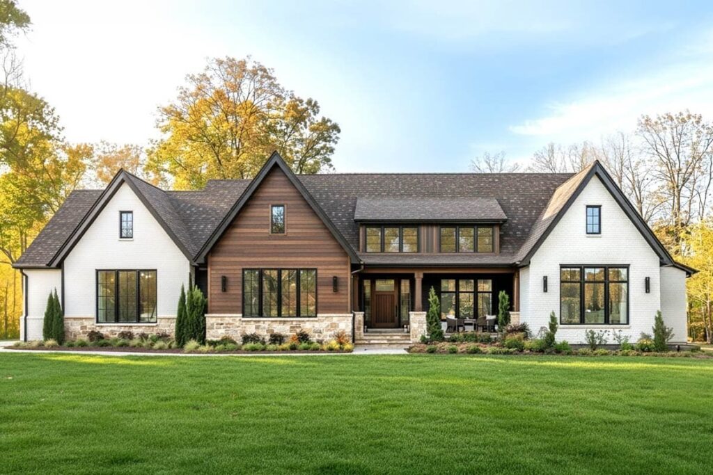 Luxury 1-Story Modern Farmhouse with Scullery, Outdoor Kitchen, and 3-Car Garage (Floor Plan)