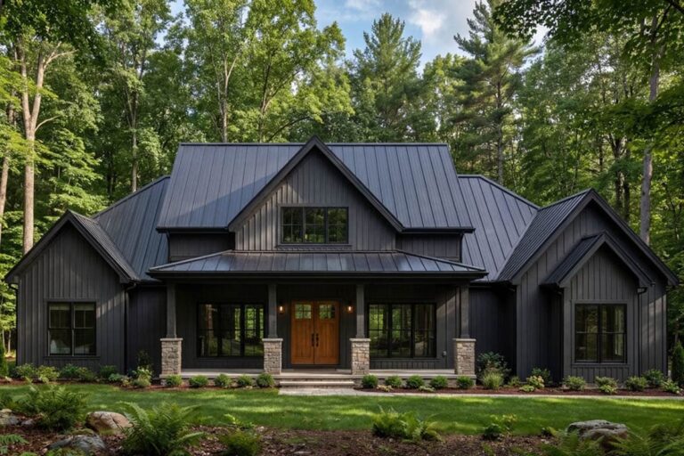 4-Bedroom 1-Story Modern Farmhouse with Split Bedrooms and Bonus Room (Floor Plan)