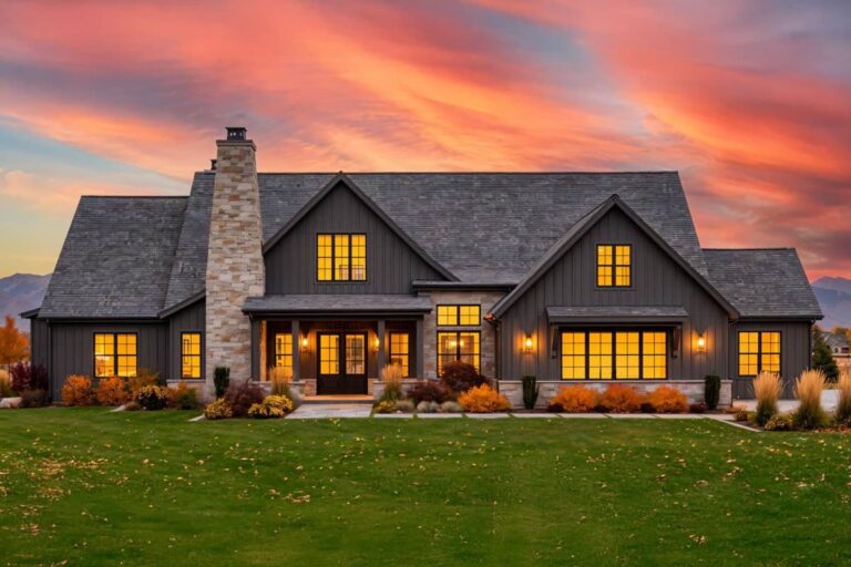 Luxurious 4-Bedroom 1-Story Modern Farmhouse with Spacious 3-Car Garage (Floor Plan)