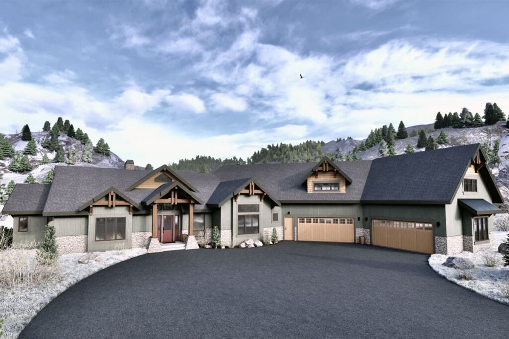 5-Bedroom 2-Story Craftsman Ranch with Optional Lower Level and Deck (Floor Plan)