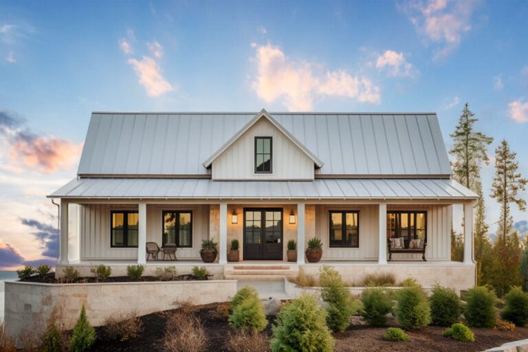 3-Bedroom 1-Story Country Farmhouse With Split Bedrooms And Workshop (Floor Plan)